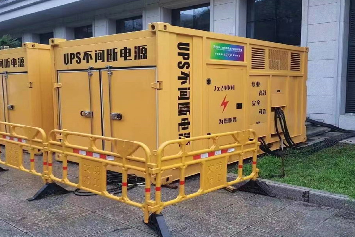 西市发电机租赁施工现场