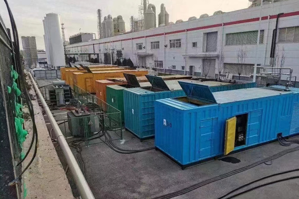西市发电机租赁施工现场
